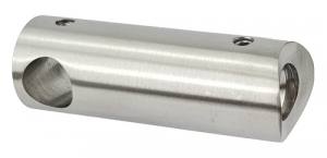 langer Traversenhalter / Stabhalter für Rohr 42,4 mm - Abmessung 63x22 mm