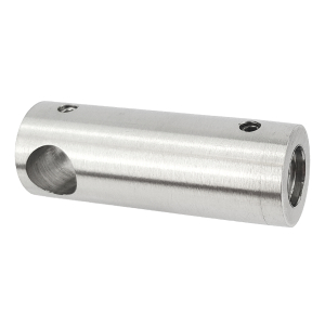 Traversenhalter bzw. Querstabhalter lang flach mit Bohrung 12mm
