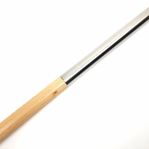 Detailfoto Treppensprosse Edelstahl Buche Holz Kombination - gerade Form