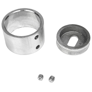 Einzelteile Befestigung für Rohr an der Wand