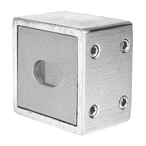 Edelstahl Wandbefestigung für Vierkantrohr 30x30 mm