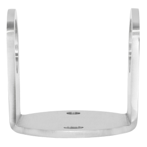 Wandhalterung 100/6 mm für Rohr 42,4 mm, höhenverstellbar, V2A