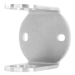Höhenverstellbare Wandhalterung aus V2A Edelstahl für 42,4 mm Rohr