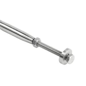 Detailbild der Spannschraube mit 42,4 mm Anpasscheibe
