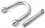 Inox Rund Schäkel mit weiter Form 12 mm