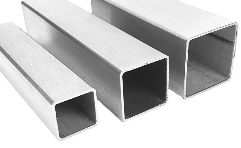 Edelstahl Quadratrohr 80x80x2 Mm – 50 Cm Lang, Ge Produktbild-Vorschau 5