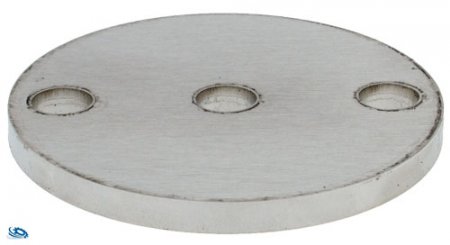 Ronde Edelstahl V2A Ø 100x8mm geschliffen Kopfplatte,Anschweißplatte 