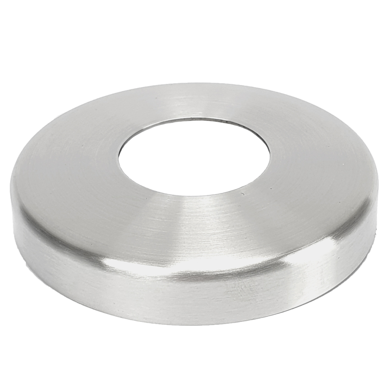 KONTONTY 8x Rohrabdeckung Rund – 6,5 Cm Edelstahl Produktbild-Vorschau 4