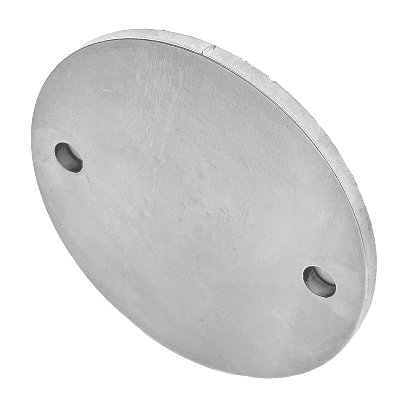 Ronde Ankerplatte - 100 x 8 - 2 Loch 11 mm Edelstahl V2A geschliffen Ronde Ankerplatte - 100 x 8 - 2 Loch 11 mm Edelstahl V2A geschliffen