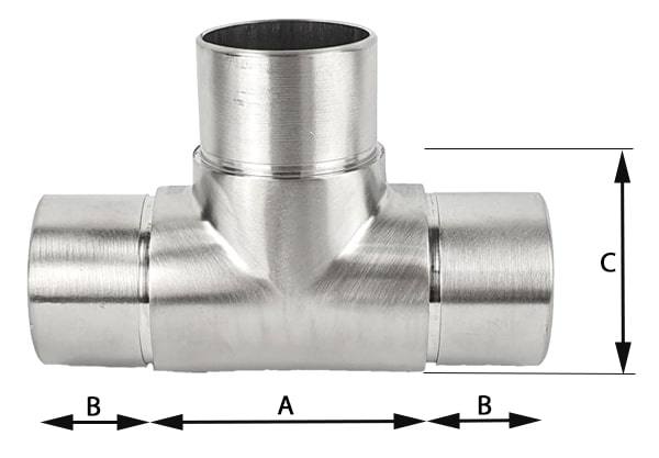 Edelstahlrohr 48,3x2,0 mm geschliffen - V2A