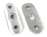 Edelstahl Anschraubplatte 48,3 mm