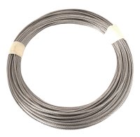 50 Meter Edelstahlseil 4 mm aus V4A