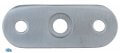 flache Edelstahl Anschraubplatte für Vierkantrohr aus V2A