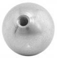 VA-Massivkugel, geschliffen, 20 mm mit M6-Sackgewinde