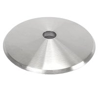 Edelstahl Abdeckrosette 68 mm mit Bohrung 10,1 mm