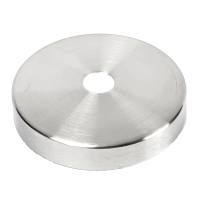 Abdeckrosette Edelstahl 76 mm für 12 mm Stäbe + Rundrohre