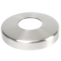 Abdeckrosette Edelstahl 90 mm für Rohr 42 4 mm
