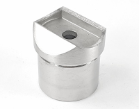 Adapter für Pfosten 33,7 mm und Rohranschluss 33,7x2,0 mm, V2A