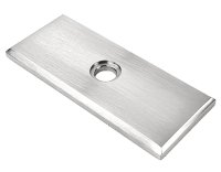 Ankerplatte Edelstahl rechteckig 80 x 33,8 mm