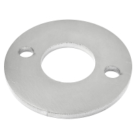 Anschraubplatte mit 2 Lochbefestigung - 100 x 6 mm aus V2A