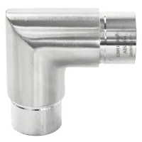 Eckfitting 90 Grad in der langen Form für 33,7 x 2,0 mm Rohre