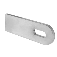 Edelstahl Anschweißlasche mit Langloch