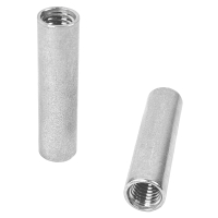 Edelstahl Gewindemuffe M10 x 50 mm rund