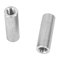 Edelstahl Gewindemuffe M6 x 30 mm rund