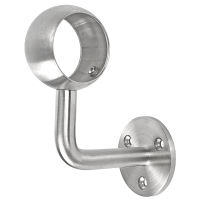 Edelstahl Handlaufhalter mit Ring 42 mm
