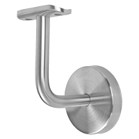 Edelstahl Handlaufhalter mit Rosette 33,7 mm