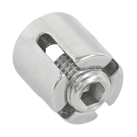 Edelstahl Kreuzklemme 3 mm Durchgangsgewinde