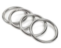 Edelstahl Ring rund 6 x 45 mm