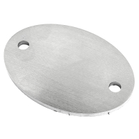 ovale Ronde mit 2 Bohrungen 130 x 90 x 6 mm