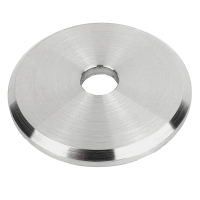 Edelstahl-Ronde 60x5 mm mit Fase und Bohrung 10 mm