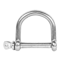 Edelstahl Rundschäkel weite Form 5 mm