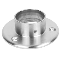 Edelstahl Wandanschluß für Rohr 48,3 mm