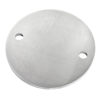 Edelstahlronde geschliffen 80 x 6 mm mit 2 Loch