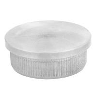 VA Endkappe vollmassiv flach für Rohr 33,7/2,0 mm