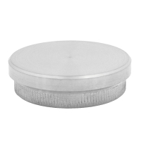 Endkappe flach massiv für Rohr 42,4 x 2,0 mm - V2A