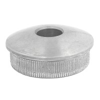 Endkappe gewölbt 42,4/2,0 mm, massiv, DG-Bohrung: 12,1 mm, V2A