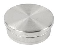 Edelstahl Endkappe flach für Rohr 42,4 x 2,0 mm