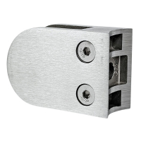 Edelstahl Glashalter - Glasklemme 63 x 45 mm für Rohr Ø 42 mm