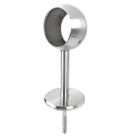 Handlaufstuetze mit Ring und Stockschraube + runder Ronde