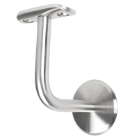 Handlaufträger Edelstahl mit Stockschraube für Wand