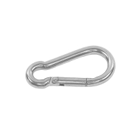 Karabinerhaken aus Edelstahl in 4 x 40 mm