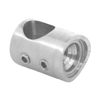 Querstabhalter mit Durchgangsbohrung 12,2 mm für 33,7 mm Vollmaterial