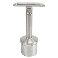 Rohrstütze Edelstahl mit Gelenk für Geländerpfosten 42,4 x 2,0 mm
