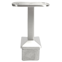 Edelstahl Rohrträger starr für Vierkant Pfosten 40 x 40 x 2,0 mm