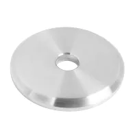 Ronde 50/5 mm Korn 320 mit Fase und Mittelbohrung - V2A