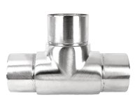 Edelstahl T-Stück für 33,7 x 2,0 mm Edelstahlrohr